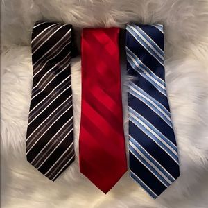 Set of 3 Men’s Striped Neckties